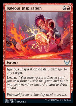 Igneous Inspiration [Strixhaven: School of Mages] | Total Play