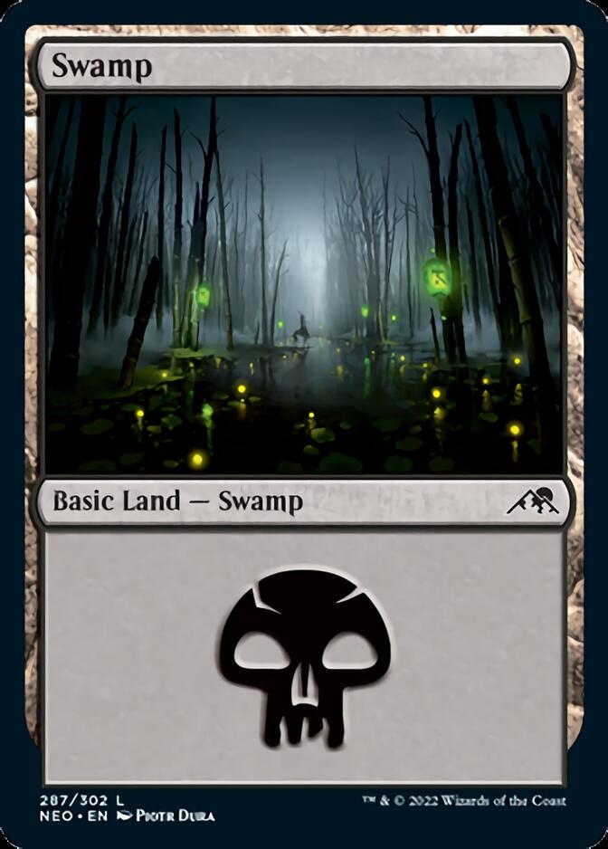 Swamp (287) [Kamigawa: Neon Dynasty] | Total Play