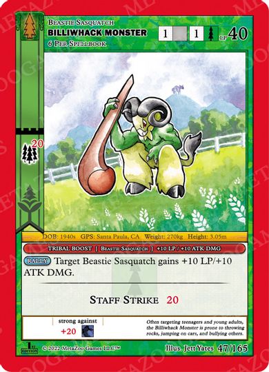 Billiwhack Monster [Cryptid Nation: Wilderness] | Total Play