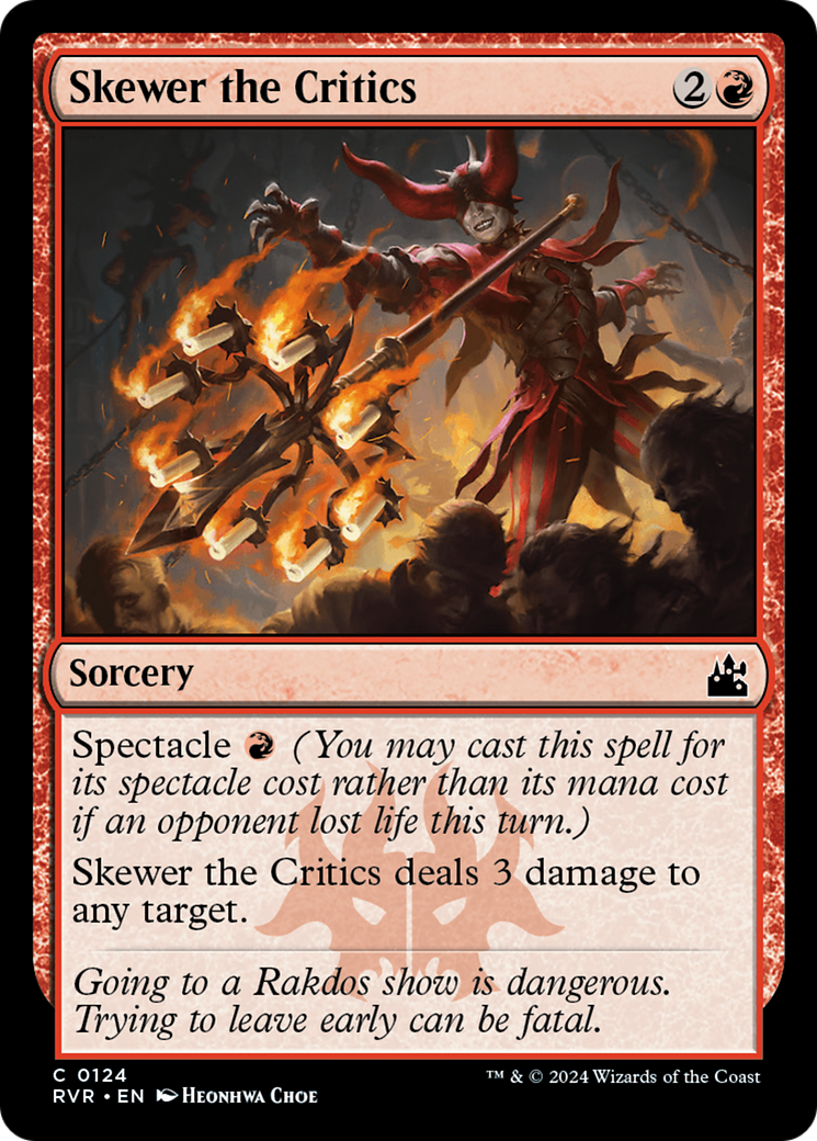 Skewer the Critics [Ravnica Remastered] | Total Play