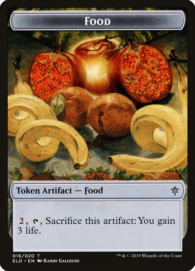 Giant // Food (16) Double-Sided Token [Throne of Eldraine Tokens] | Total Play