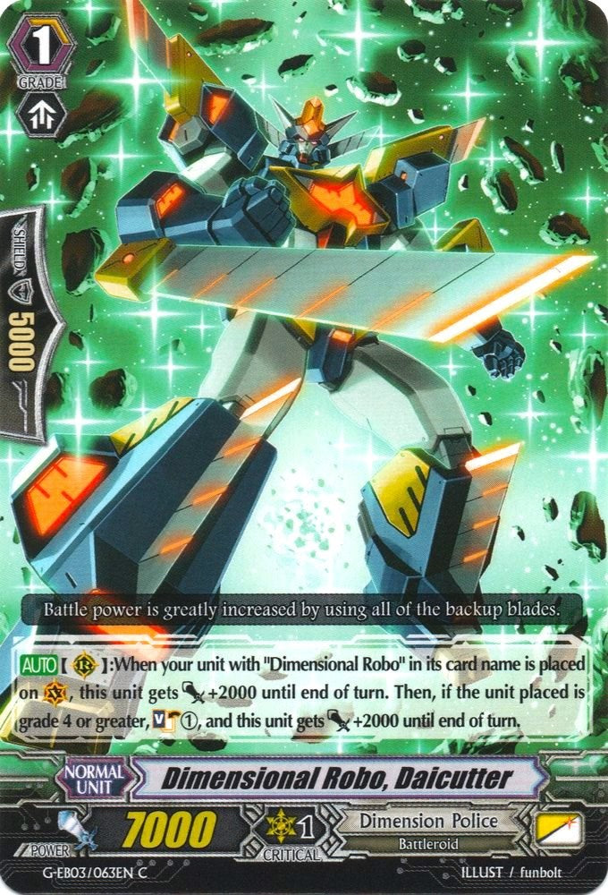 Dimensional Robo, Daicutter (G-EB03/063EN) [The GALAXY STAR GATE] | Total Play