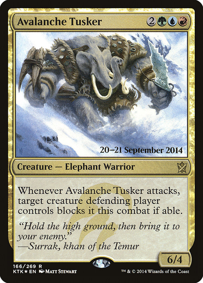 Avalanche Tusker [Khans of Tarkir Prerelease Promos] | Total Play