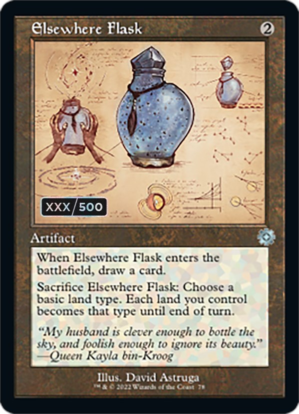 Elsewhere Flask (Retro Schematic) (Serialized) [The Brothers' War Retro Artifacts] | Total Play