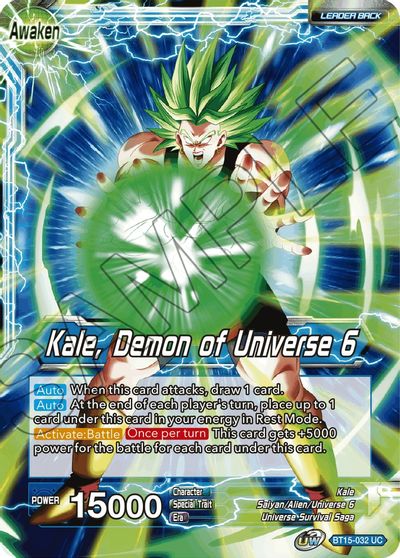 Kale // Kale, Demon of Universe 6 (BT15-032) [Saiyan Showdown] | Total Play