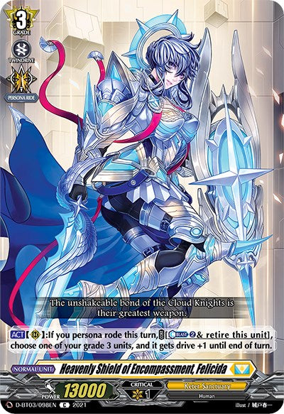 Heavenly Shield of Encompassment, Felicida (D-BT03/098EN) [Advance of Intertwined Stars] | Total Play