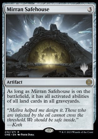 Mirran Safehouse (Promo Pack) [Phyrexia: All Will Be One Promos] | Total Play