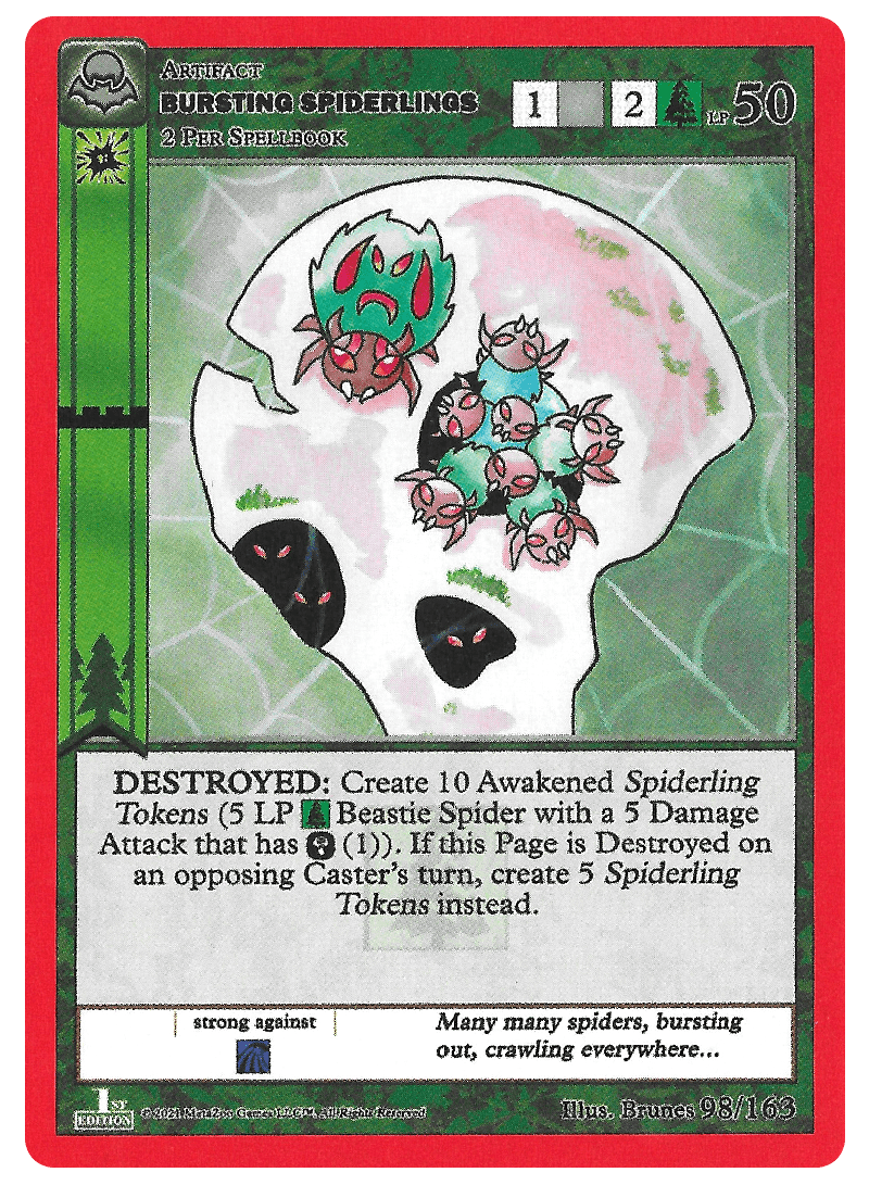 Bursting Spiderlings [Cryptid Nation: Nightfall First Edition] | Total Play