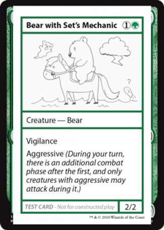 Bear with Set's Mechanic (2021 Edition) [Mystery Booster Playtest Cards] | Total Play