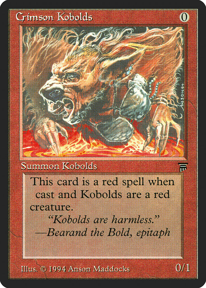 Crimson Kobolds [Legends] | Total Play