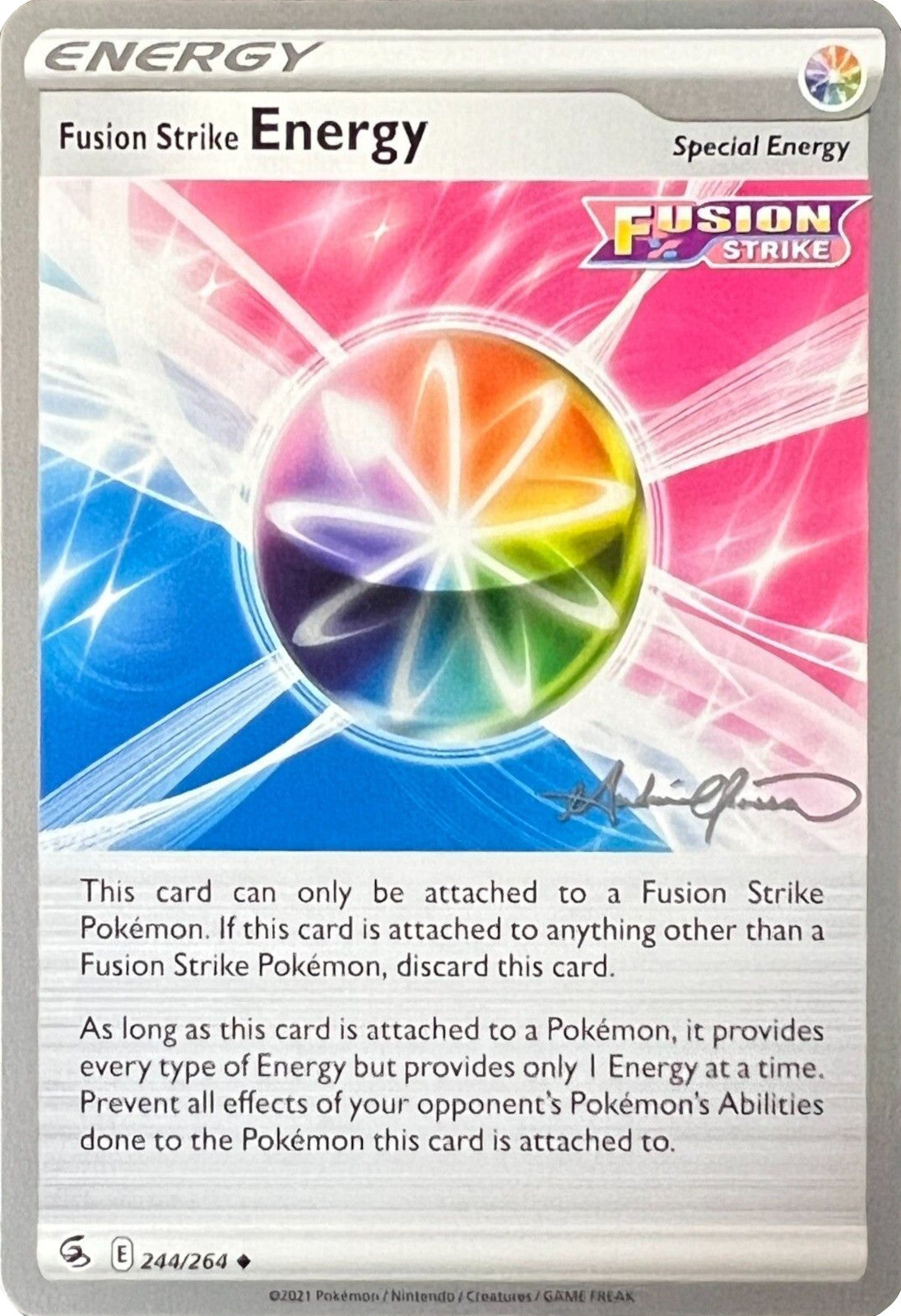 Fusion Strike Energy (244/264) (The Shape of Mew - Andre Chiasson) [World Championships 2022] | Total Play