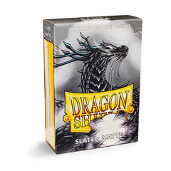 Dragon Shield: Japanese Size 60ct Sleeves - Slate (Matte) | Total Play