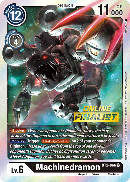 Machinedramon [BT2-066] (Online Finalist) [Release Special Booster Ver.1.0 Promos] | Total Play