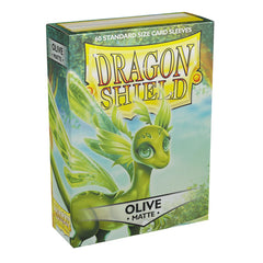 Dragon Shield: Standard 60ct Sleeves - Olive (Matte) | Total Play