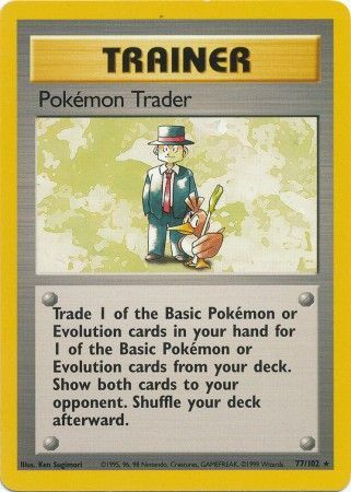 Pokemon Trader (77/102) [Base Set Unlimited] | Total Play