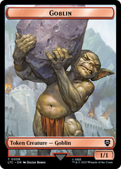 Goblin // Wraith Double-Sided Token [The Lord of the Rings: Tales of Middle-Earth Commander Tokens] | Total Play