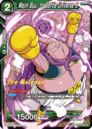 Majin Buu, to Battle Universe 6 (BT16-055) [Realm of the Gods Prerelease Promos] | Total Play