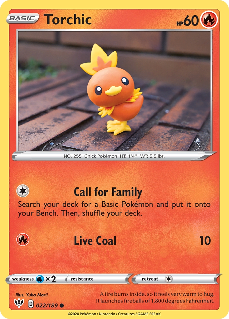 Torchic (022/189) [Sword & Shield: Darkness Ablaze] | Total Play