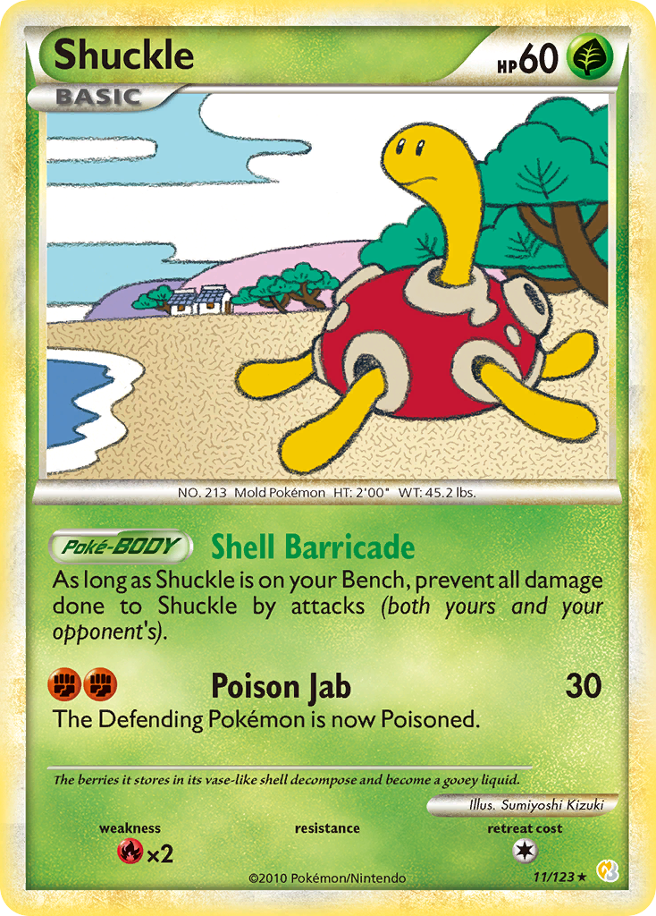 Shuckle (11/123) [HeartGold & SoulSilver: Base Set] | Total Play