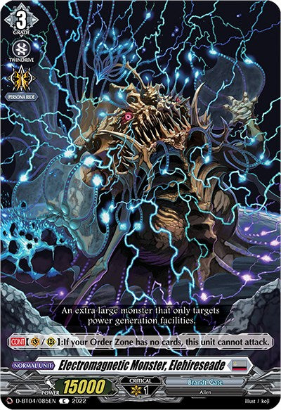 Electromagnetic Monster, Elehireseade (D-BT04/085EN) [Awakening of Chakrabarthi] | Total Play