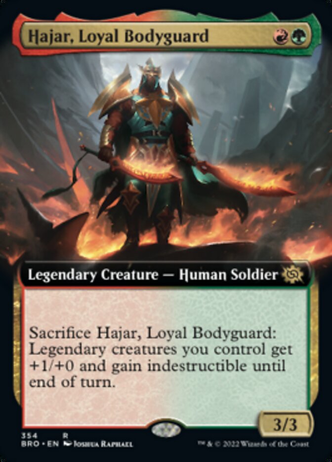 Hajar, Loyal Bodyguard (Extended Art) [The Brothers' War] | Total Play