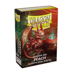 Dragon Shield: Japanese Size 60ct Sleeves - Peach (Dual Matte) | Total Play