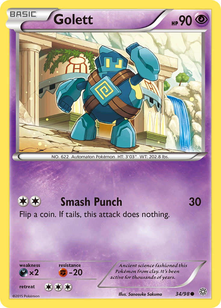 Golett (34/98) [XY: Ancient Origins] | Total Play