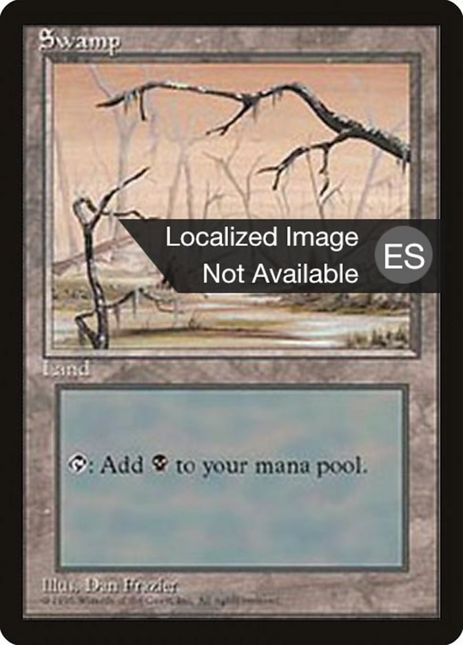 Swamp (B) [Fourth Edition (Foreign Black Border)] | Total Play