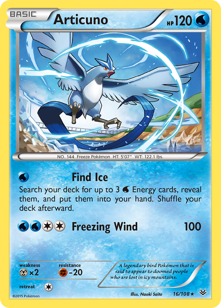 Articuno (16/108) [XY: Roaring Skies] | Total Play