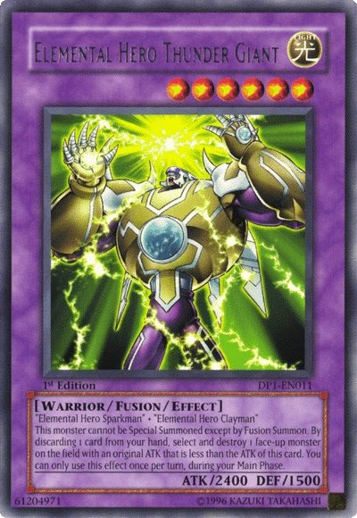 Elemental Hero Thunder Giant [DP1-EN011] Rare | Total Play