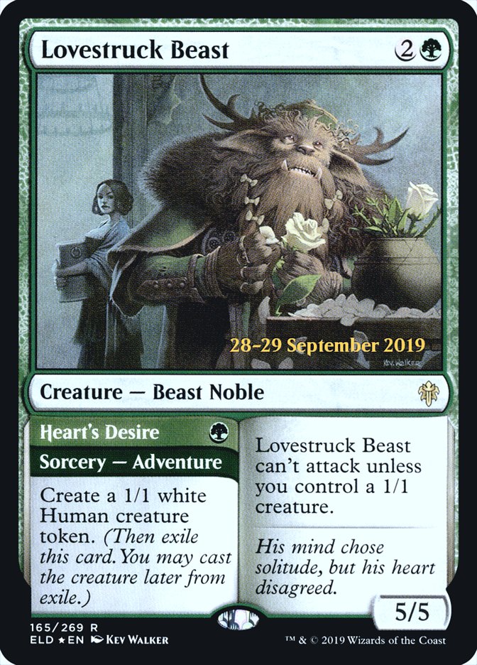 Lovestruck Beast // Heart's Desire [Throne of Eldraine Prerelease Promos] | Total Play