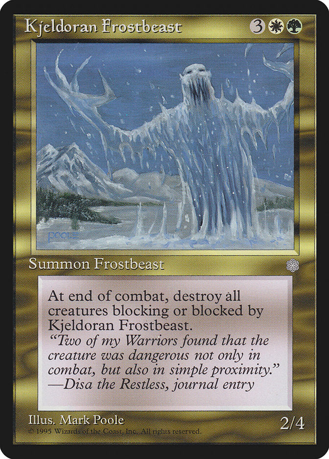 Kjeldoran Frostbeast [Ice Age] | Total Play