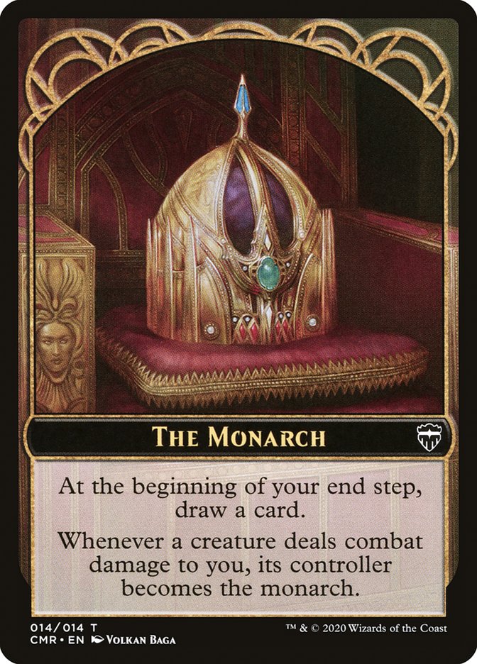 The Monarch // Spirit Double-Sided Token [Commander Legends Tokens] | Total Play