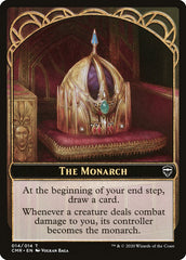 Horror // The Monarch Double-Sided Token [Commander Legends Tokens] | Total Play