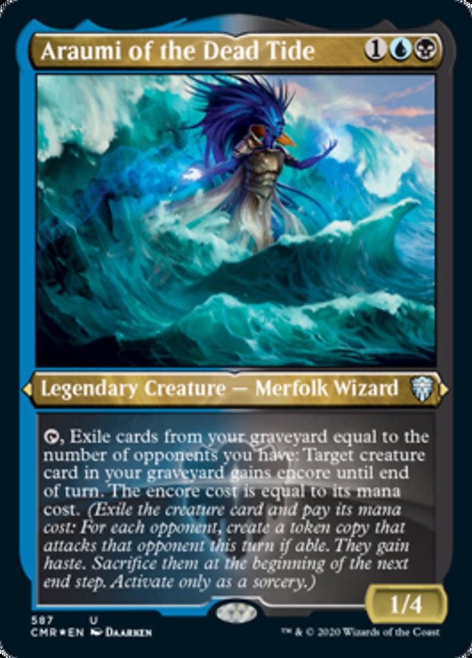Araumi of the Dead Tide (Etched) [Commander Legends] | Total Play