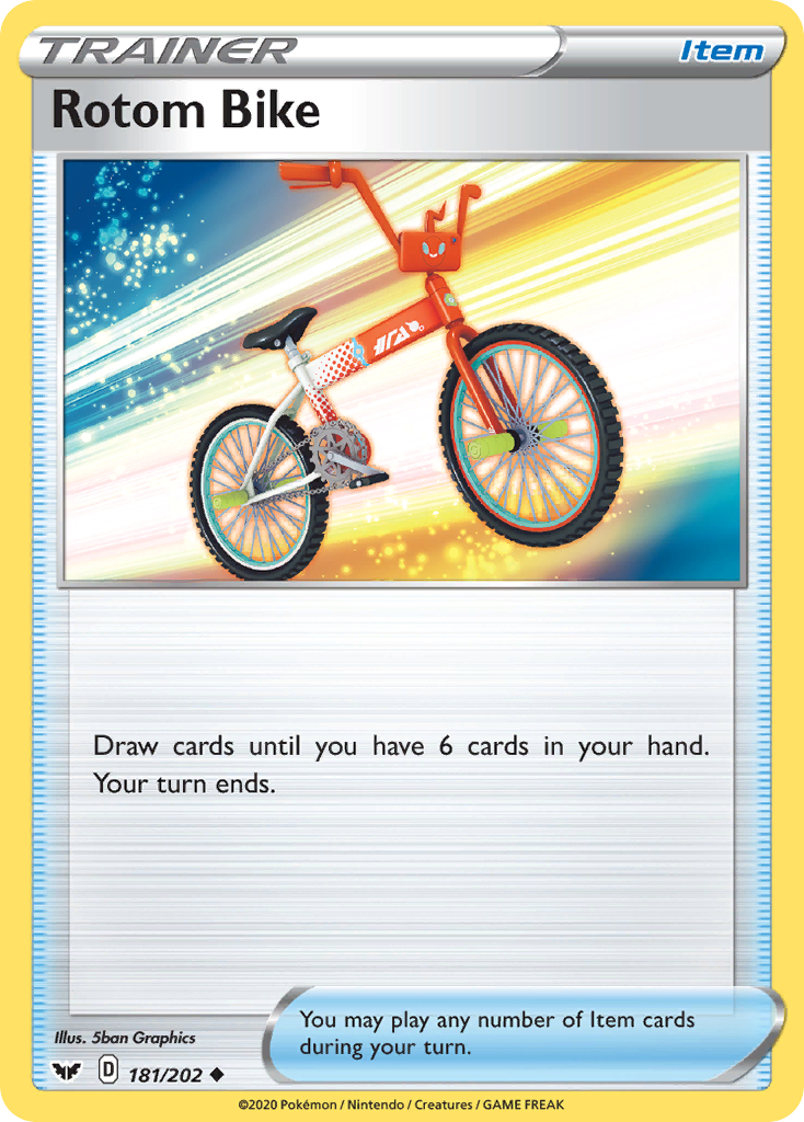 Rotom Bike (181/202) [Sword & Shield: Base Set] | Total Play