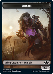 Snake // Zombie Double-Sided Token [Commander Collection: Black Tokens] | Total Play