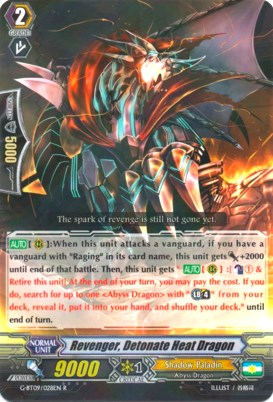 Revenger, Detonate Heat Dragon (G-BT09/028EN) [Divine Dragon Caper] | Total Play
