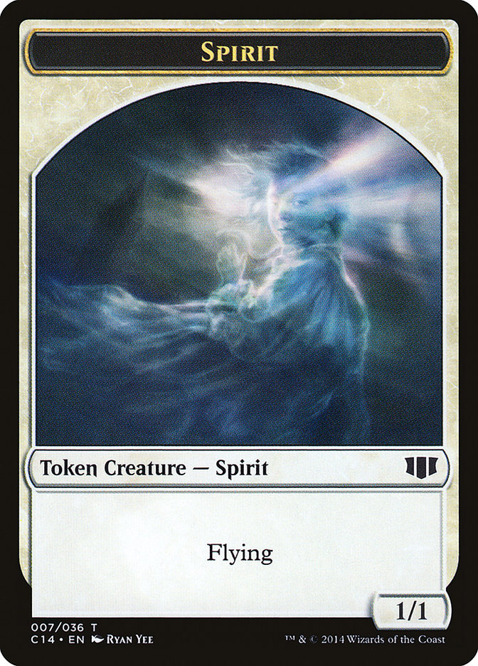 Soldier // Spirit Double-Sided Token [Commander 2014 Tokens] | Total Play