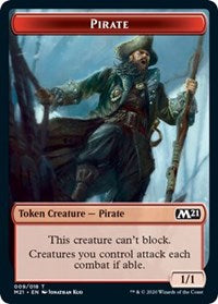 Pirate // Weird Double-Sided Token [Core Set 2021 Tokens] | Total Play