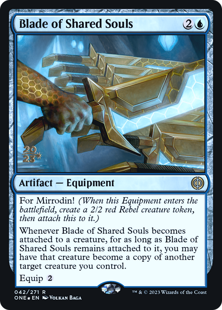 Blade of Shared Souls [Phyrexia: All Will Be One Prerelease Promos] | Total Play