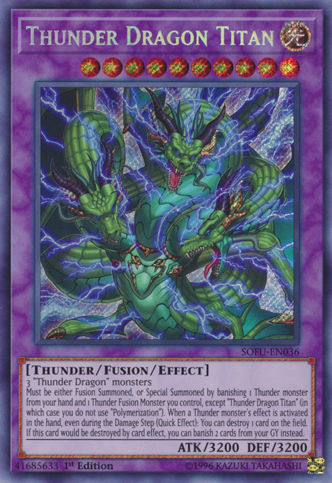 Thunder Dragon Titan [SOFU-EN036] Secret Rare | Total Play