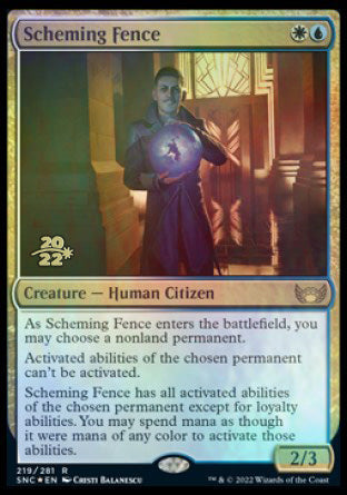 Scheming Fence [Streets of New Capenna Prerelease Promos] | Total Play