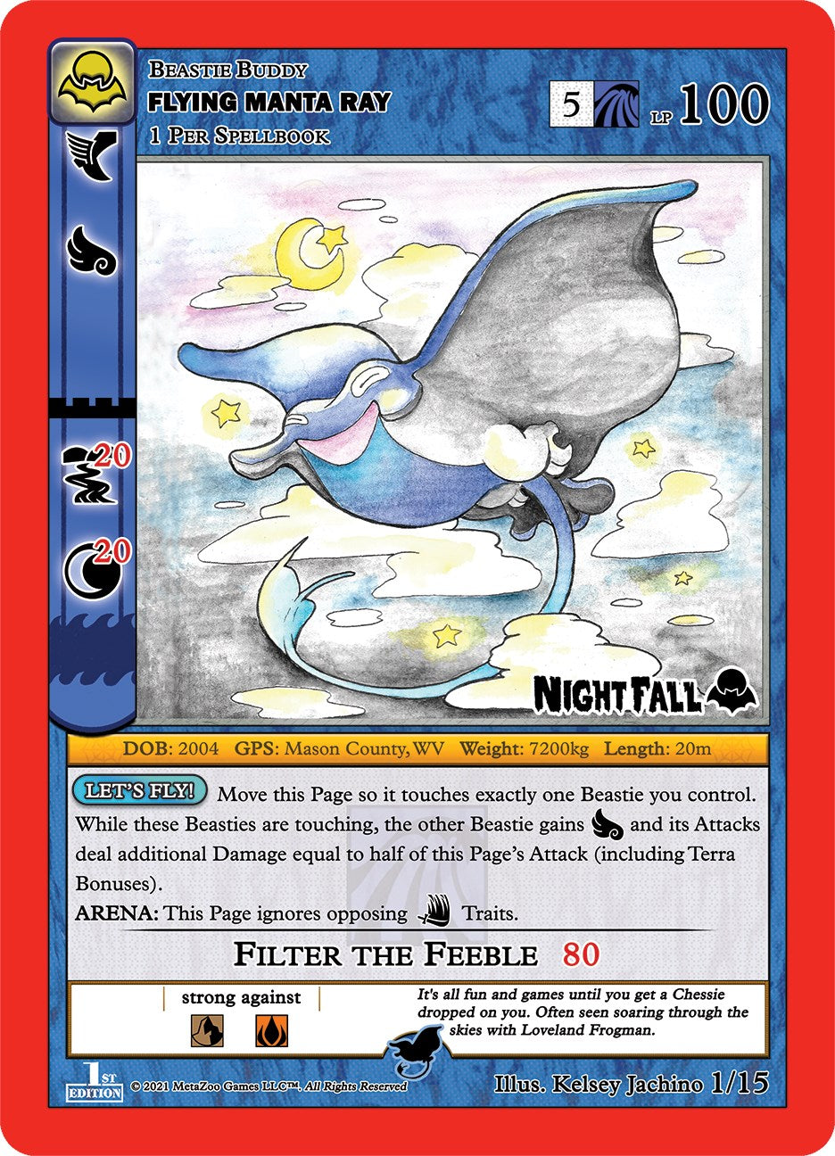 Flying Manta Ray [Cryptid Nation: Nightfall First Edition Tribal Theme Decks] | Total Play