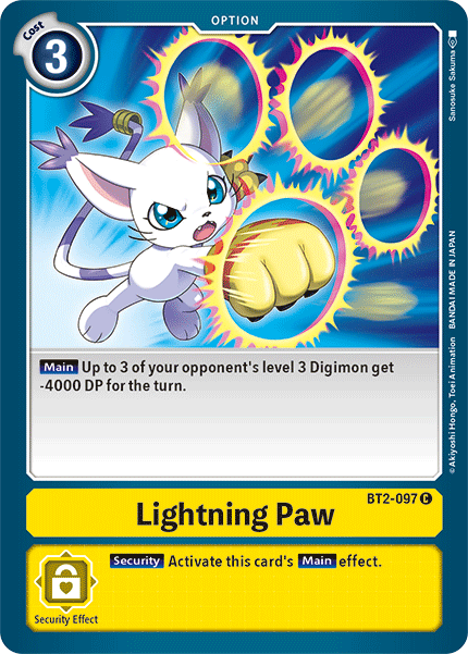 Lightning Paw [BT2-097] [Release Special Booster Ver.1.5] | Total Play