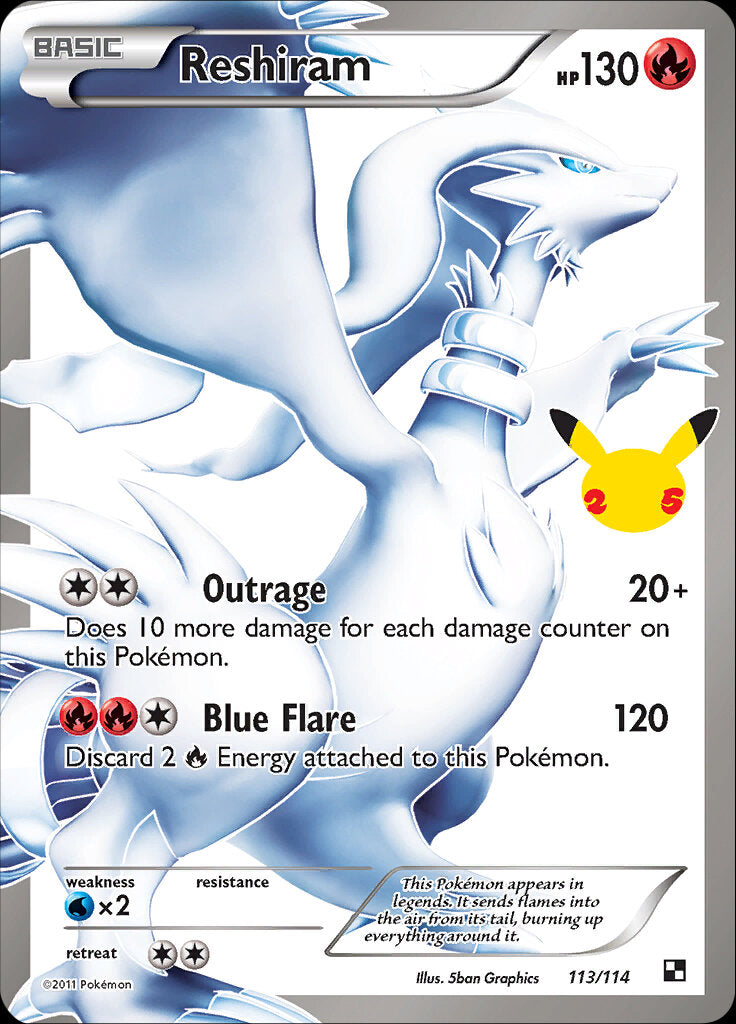 Reshiram (113/114) [Celebrations: 25th Anniversary - Classic Collection] | Total Play