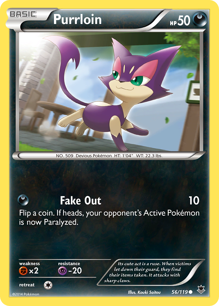 Purrloin (56/119) [XY: Phantom Forces] | Total Play