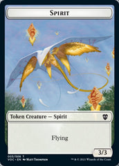 Spirit (003) // Thopter Double-Sided Token [Innistrad: Crimson Vow Commander Tokens] | Total Play