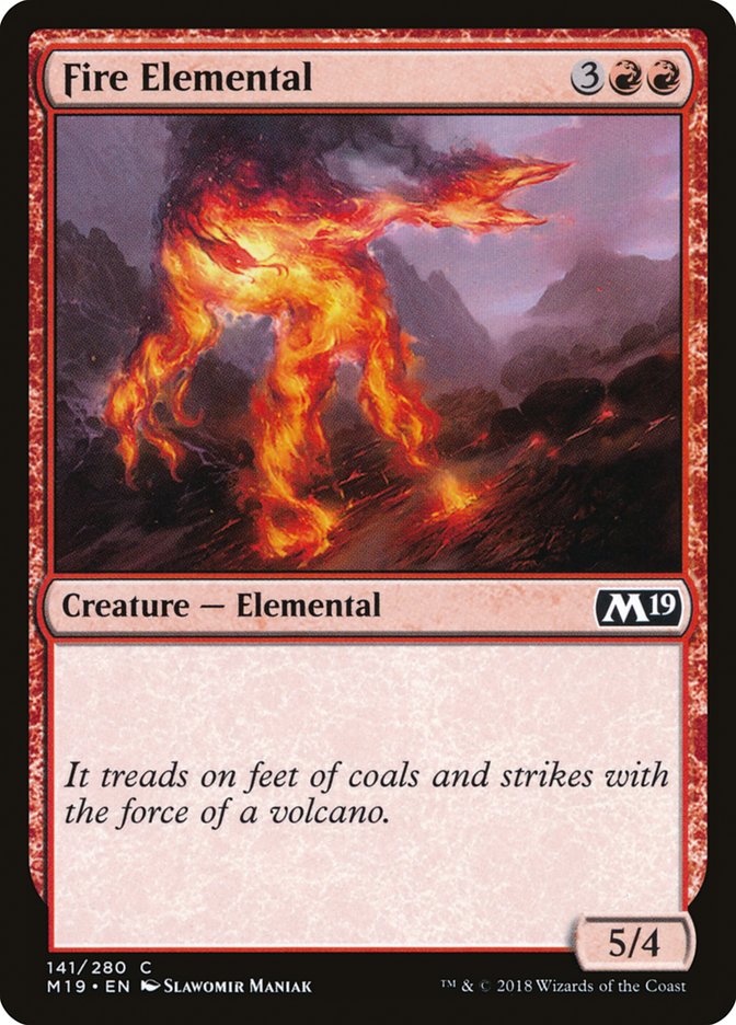 Fire Elemental [Core Set 2019] | Total Play