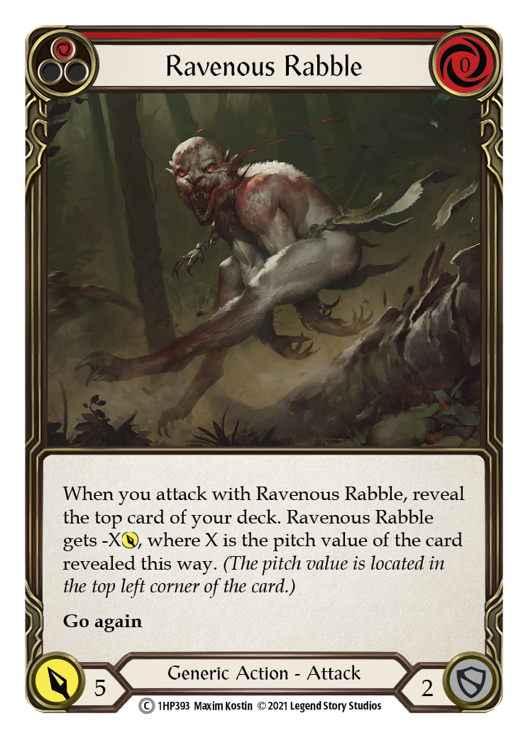 Ravenous Rabble (Red) [1HP393] (History Pack 1) | Total Play